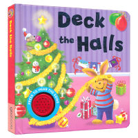 Deck the halls shining Christmas Music Book paperboard nursery rhymes English nursery rhymes English original imported books