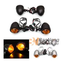 Motorcycle Modified Front&amp;Rear Metal Turn Lights With Fixture Signal Lamp For Harley XL 883 1200 Magna Shadow Steed 400 600 750