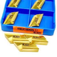 เครื่องมือโลหะผสมแข็งคุณภาพสูง 10PCS KNUX160405L NC3020 เม็ดมีดคาร์ไบด์เครื่องกลึง KNUX 160405L การประมวลผลเครื่องมือกลึง