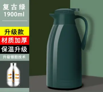 KAPPER 1.3L HOT WATER VACUUM FLASK GLASS INNER DOUBLE WALL