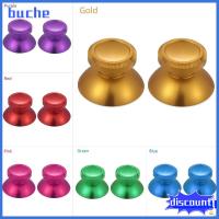 BUCHE 2pcs สีสัน ทดแทน โลหะ จอยสติ๊กควบคุม กริป อลูมิเนียม แอนะล็อก Thumbstick