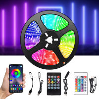 RGB 5050 ไฟ LED Strip บลูทูธ APP รีโมทคอนโทรลอินฟราเรด 5V USB LED Light สำหรับห้อง Home TV Backlight festoon Decor-Youerd