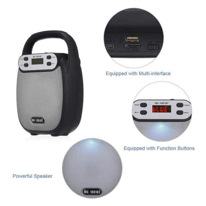 MS 1802BT MOBILE MULTIMEDIA SPEAKER with USB and TF port Bluetooth