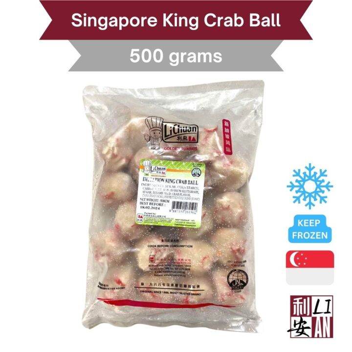 Li Chuan Singapore King Crab Ball 500g for Hotpot Shabu Shabu Lazada PH