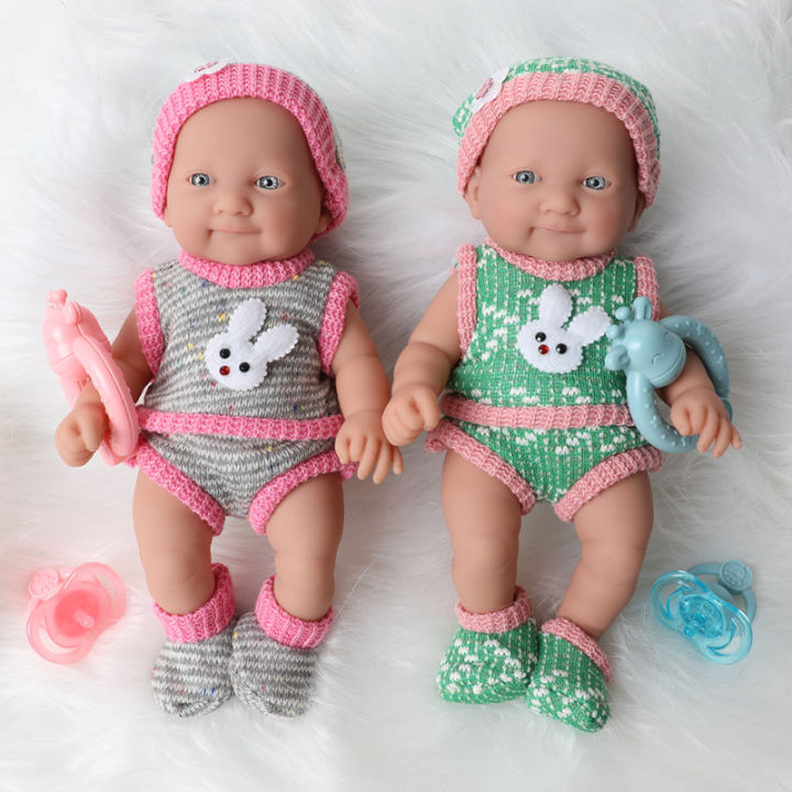10-inch-bebe-reborn-doll-26cm-simulation-realistic-waterproof-silicone-newborn-baby-hand-bell-clothes-hat-sock-set-for-toy-kids