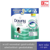 Downy ดาวน์นี่ ผลิตภัณฑ์ซักผ้า เจลบอล สูตรต้านแบคทีเรีย แบบเติม 327 กรัม (13 ก้อน) Laundry Pods Gelball Detergent