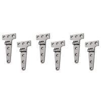 ♟♠ 6 PCS Heavy Duty T Hinge 316 Stainless Steel Marine Grade Casting Hinge Door Hatch Hinge Boat