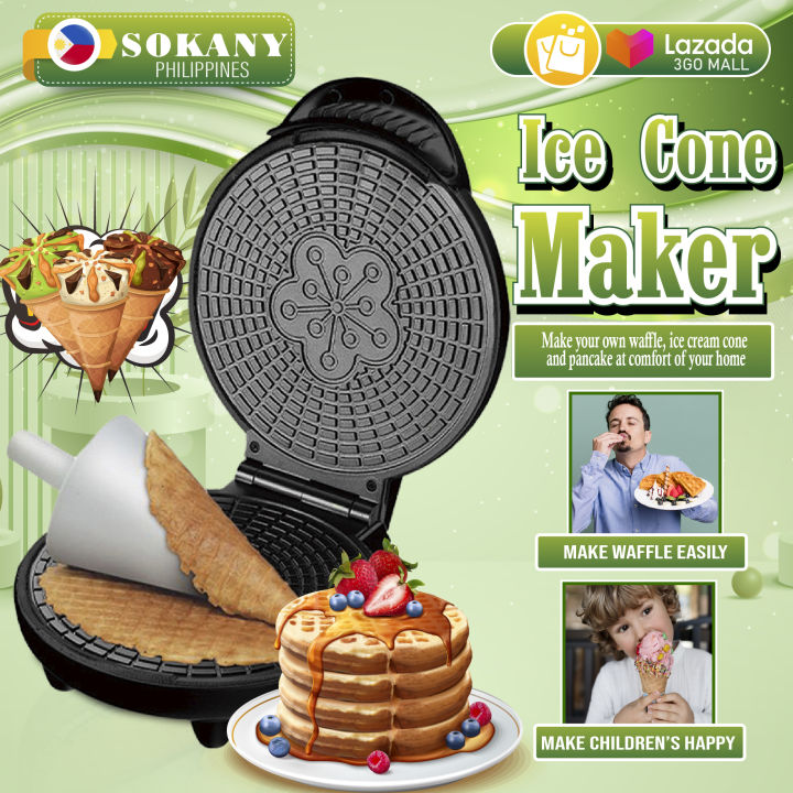 1pc Mini Waffle Maker, Double-sided Heating, Temperature Control