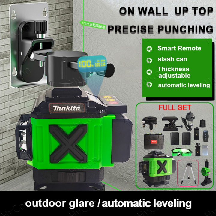Laser Level 12 Lines 3D Green Laser Level Horizontal And Vertical Cross