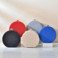 2023 Top Qaulity Round Shaped Evening Bags Acrylic Banquet Dinner Wallets Diamond Shoulder Bags 5 Colors Drop Shipping