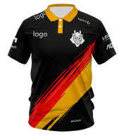 G2 Team E-sports Youth Enthusiasts POLOT Shirt League Of Legends CSGO Game Fans Black Summer POLO Short-sleeved Outdoor Top 11（Contact the seller, free customization）