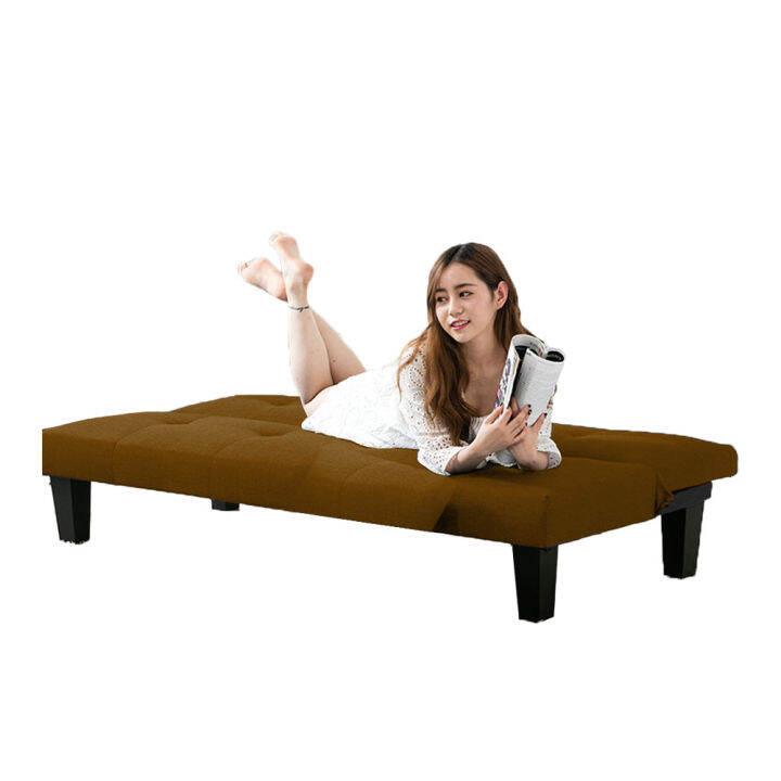 LBSF0332BR Modern Style Linen Fabric Foldable Sofa Bed