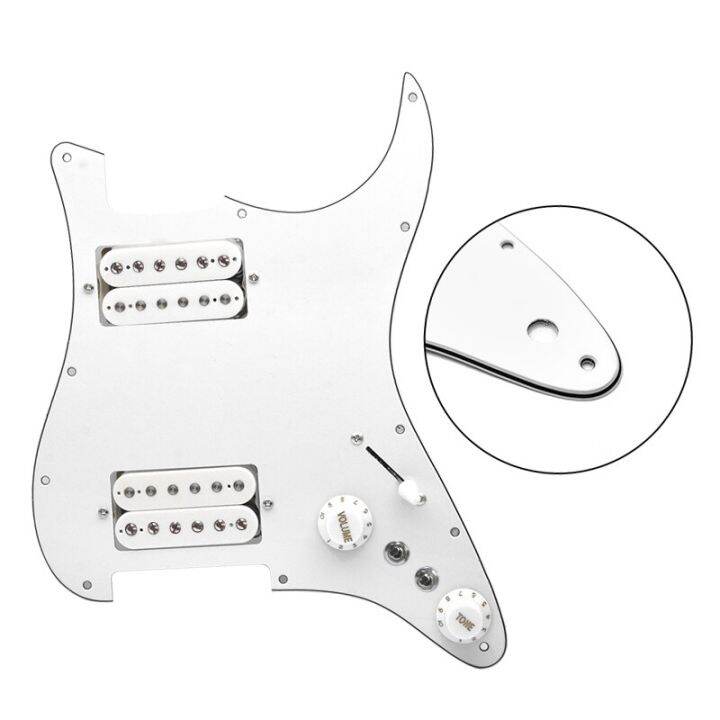 alnico-5-prewired-strat-pickguard-coil-splitting-pickguard-hh-loaded-pickguard-with-humbucker-pickups-set-multi-colour