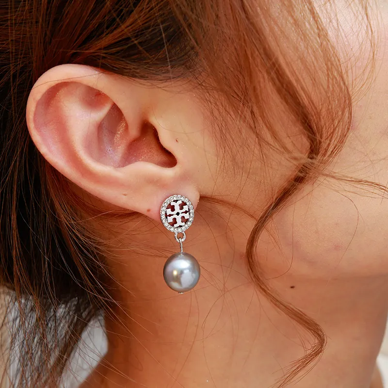 TB Earrings Tory Burch Round Hollow Logo Diamond Pearl Elegant TB Stud Earrings Female | Lazada Singapore TB Earrings Tory Burch Round Hollow Logo Diamond Pearl Elegant TB Stud Earrings Female | Lazada Singapore