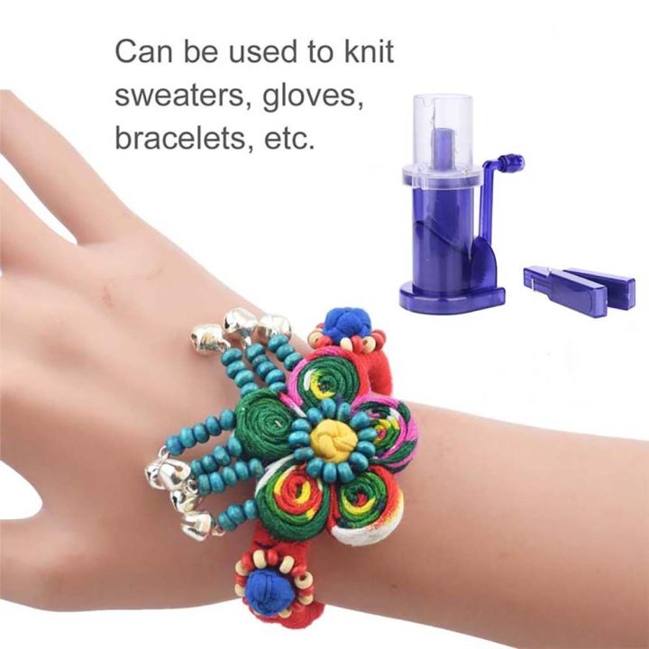 xiegk-สร้อยข้อมือ-มือ-ถักทอ-diy-ของใช้ในครัวเรือน-งานฝีมือประดับประดา-spool-knitter-อุปกรณ์เย็บผ้า-เครื่องถัก-เครื่องมือทอ