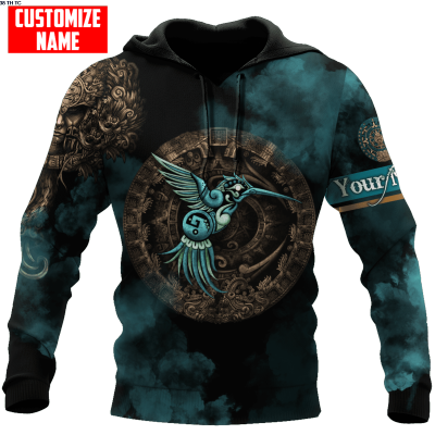 New Mens Hooded Casual Pullover Fashion 3d Print Flamingo Aztaget Casual Sportswear Tdd131 popular