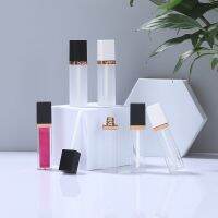 7Ml Plastic Square Cosmetic Lip Gloss Lip Balm Frosted Tube, Empty Transparent Lipstick Lip Glaze Packing Bottle Concealer Box