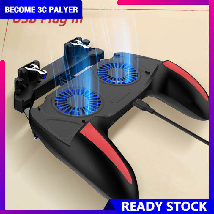 H10 Dual Fan Cooler Gamepad Semiconductor Mobile Phone Radiator Game ...