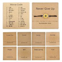 20pcs 8x8cm Kraft Paper Card Necklace Bracelet Display Cards for Women with Meaning Card Gift Card for Best Friend Couple Family