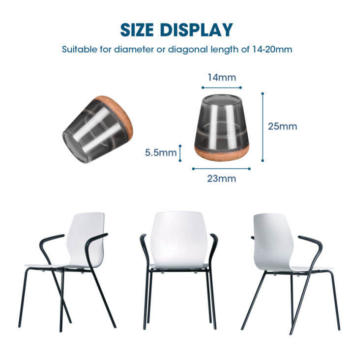 ป้องกันขาพื้น32เก้าอีหุ้มหนัง-ปลอกสวมขาเก้าอี้ซิลิโคนขนาดเล็กพิเศษสำหรับพรม-พื้นไม้เนื้อแข็ง-แผ่นรองกลม-สนับเข่าสำหรับเล่นกีฬาเฟอร์นิเจอร์-เหมาะกับ-14-20มม