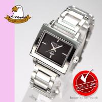 AMERICA EAGLE นาฬิกาข้อมือผู้หญิง สายสแตนเลส รุ่น AE076L - Silver/ฺฺBlack