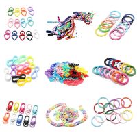 【YF】 Candy Color Mixed Brooch Pins Lobster Clasp Hooks Ball Chain Key Rings Chains Connector For Jewelry Making Accessories