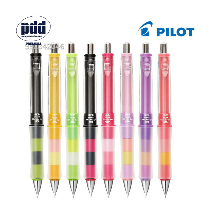 pilot-ดินสอกดแบบเขย่าไส้ดินสอ-pilot-dr-grip-playborder-ขนาด-0-5-มม-สีม่วงลาเวนเดอร์-pilot-dr-grip-playborder-mechanical-pencil-lavender-color