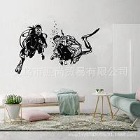 [COD] Manufacturers wholesale divers wall stickers home decoration study living room pvc removable