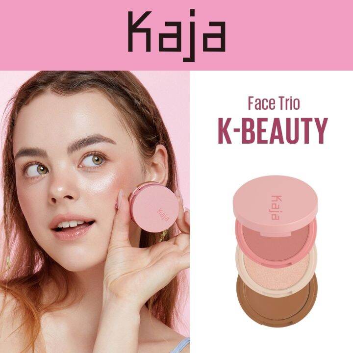 [KAJA Official] PLAY BENTO Cream Bronzer Powder Blush and Highlighter Sculpting Trio Lazada PH