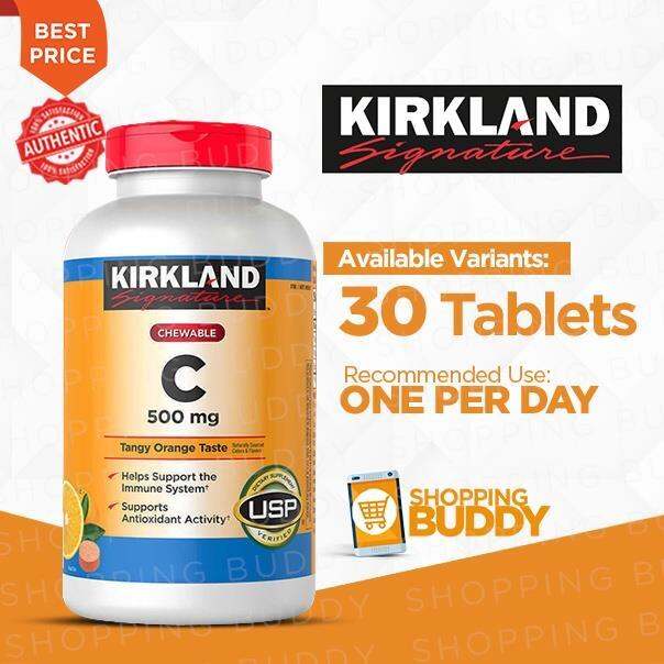 30 Tablets Kirkland Signature Chewable Vitamin C (500mg) Lazada PH