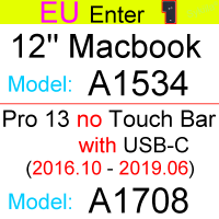 (อุปกรณ์เสริมแป้นพิมพ์ใหม่) แผ่นครอบแป้นพิมพ์สำหรับ Macbook Air 13 M1 15 M2 11 Pro 13 14 M2 Max Pro 16 15 17 12เคสป้องกันซิลิโคนสัมผัส A277 A1466ผิว