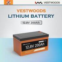 UPS , บลูทูธในตัว 12.8V 200Ah ,2560Wh, แบตเตอรี่ลิเธียม LiFePO4,  รอบลึก2500-4500+ พร้อม BMS 100A ในตัวเหมาะสำหรับผู้ตั้งแคมป์และจัดเก็บพลังงานในบ้าน