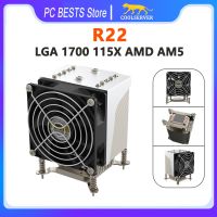 【LZ】✾  Coolserver 4u r22 cpu servidor refrigerador do computador de mesa dupla bola 4pin pwm ventilador refrigeração intel lga1700 115x amd am4