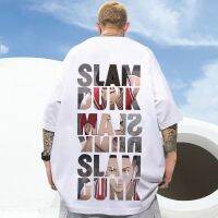 2023 ❕❕เสื้อยืดผ้าฝ้ายใหม่ Street Wear Japanese Slam Dunk Character Printed Short-Sleeved T-Shirt Men Women Teenage Trendy Fashion Large Size _07 เสื้อยืดแฟชั่นลำลอง