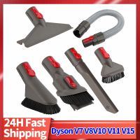 หัวหัวดูดแบนสำหรับ Dyson V7 V8 V10 V11 V12 V15เครื่องดูดฝุ่นที่นอนหัวแปรงแปรงทรงกลมชิ้นส่วนแปรงขนนุ่ม