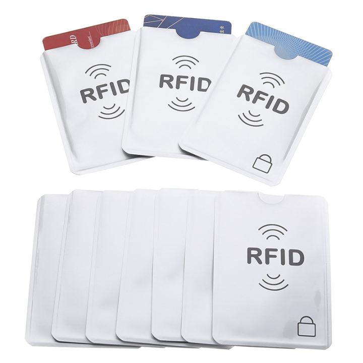 RFID Block Cover Card Sleeve ID Debit Credit Card Touch N Go Holder