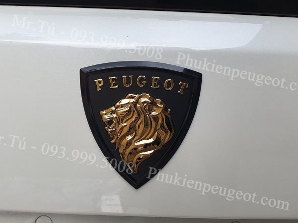 Logo Peugeot trang trí xe sang trọng đẳng cấp họa tiết sư tử ...