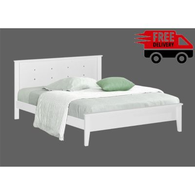 FREE DELIVERY WOODEN QUEEN BED FRAME QUEEN BED DOUBLE BED KATIL KAYU WOODEN BED BEDROOM FURNITURE KATIL KAYU