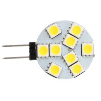 เฟื่องฟู10ชิ้น G4 DC 12V 9 5050 LED แบบ SMD หลอดไฟสีขาวอุ่นสปอตสำหรับเรือ RV