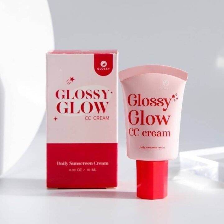 GLOSSY GLOW CC CREAM กลอสซี่ โกลว์ ซีซี ครีม ครีมกันแดดผสมรองพื้น