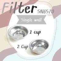 พร้อมส่ง!! ฟิลเตอร์ ถ้วยกรอง ตะแกรง 1 ช็อต  2 ช็อต l Single wall filter basket 1 shot 2 shot อุปกรณ์ตรงรุ่น SN6570