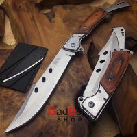 มีดพับหางแฉก FOLDING KNIFE พร้อมซอง มีดพับ มีดเดินป่า มีดล่าสัตว์ USA Army Knife Hunting Knife กีฬากลางแจ้ง