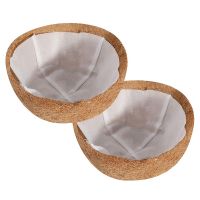 2Pcs Round Coco Liners Non-Woven Fabric Lining, Coconut Liner Replacement Coir Fiber Lining for Hanging