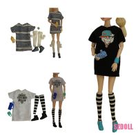 【Moon night 】[ts1SZDOLL] ชุดเสื้อผ้าลําลอง แฟชั่น สําหรับตุ๊กตา 1/6 30 ซม. 5 ชิ้น ต่อชุด