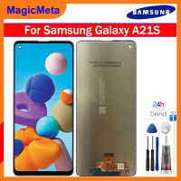 MagicMeta จอแสดงผลหน้าจอ LCD ของแท้สำหรับ Samsung Galaxy A21S จอ LCD หน้าจอสัมผัสประกอบสำหรับ Samsung Samsung Galaxy A21S SM-A217F SM-A217F/SM-A217F DS/DSN SM-A217M SM-A217M /Ds Display LCD