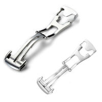 20mm Stainless Steel Deployant Watch Strap Folding Buckle Clasp For , Smooth #20Mm