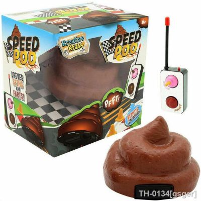❀✴ Controle remoto velocidade poo descompressão cocô brinquedo fezes engraçado de controle carro truque pessoas crianças brincadeira brinquedos