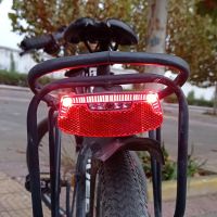 ต้นฉบับ Mountain Bike Bicycle Tail Light Folding Bike Rear Rack Installation LED Warning Light Night Riding Equipment Accessories