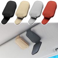 Car Sun Visor Sunglasses Holder Magnetic Car Sunglasses Hanger Clip Universal Eyeglasses Ticket Card Hanger Clip Car Accessories