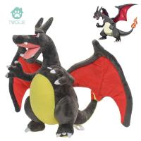 ของเล่น TWCEJE168การ์ตูนเงางาม Charizard นุ่มของตกแต่งบ้านหมอนนุ่มโปเกมอนตุ๊กตาหนานุ่มเงาตุ๊กตาผ้าของเล่นตุ๊กตาหนานุ่มไฟ XY ของเล่นยัดไส้มังกร